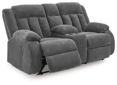Observation Power Reclining Loveseat with Console - Carl's Furniture (Garden City, KS)