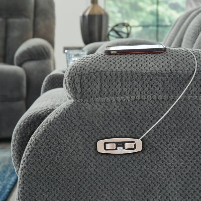 Observation Power Reclining Loveseat with Console - Carl's Furniture (Garden City, KS)