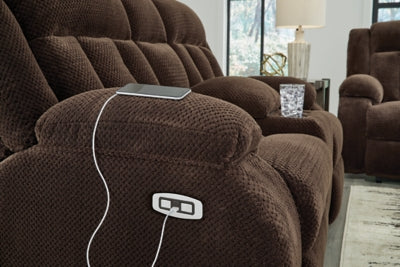 Observation Power Reclining Loveseat with Console - Carl's Furniture (Garden City, KS)
