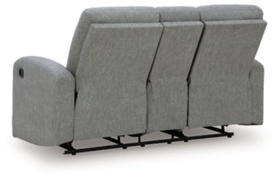 Gauntlet Reclining Loveseat with Console - Carl's Furniture (Garden City, KS)