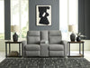 Gauntlet Reclining Loveseat with Console - Carl's Furniture (Garden City, KS)