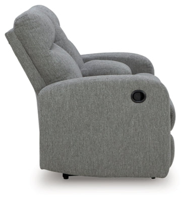 Gauntlet Reclining Loveseat with Console - Carl's Furniture (Garden City, KS)