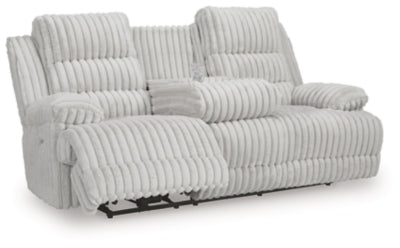 Rhines Falls Power Reclining Sofa with Drop Down Table - Carl's Furniture (Garden City, KS)