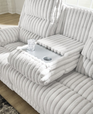 Rhines Falls Power Reclining Sofa with Drop Down Table - Carl's Furniture (Garden City, KS)