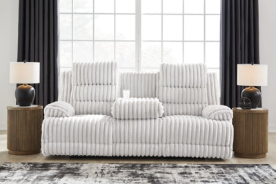 Rhines Falls Power Reclining Sofa with Drop Down Table - Carl's Furniture (Garden City, KS)