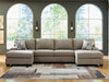 Newellen Sectional with Double Chaise - Carl's Furniture (Garden City, KS)
