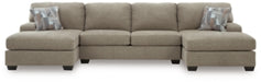 Newellen Sectional with Double Chaise - Carl's Furniture (Garden City, KS)