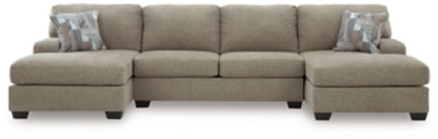 Newellen Sectional with Double Chaise - Carl's Furniture (Garden City, KS)