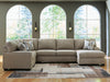 Newellen Sectional with Chaise - Carl's Furniture (Garden City, KS)