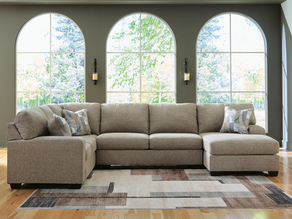 Newellen Sectional with Chaise - Carl's Furniture (Garden City, KS)