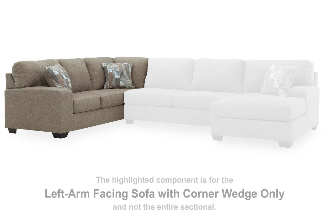 Newellen Sleeper Sectional with Chaise - Carl's Furniture (Garden City, KS)