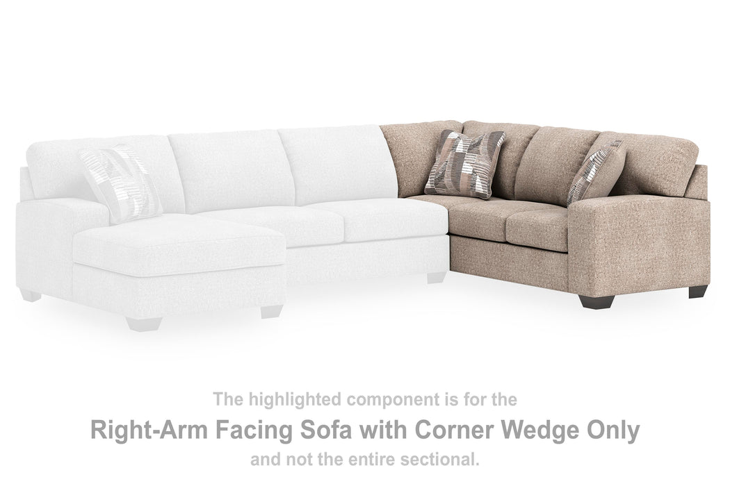 Newellen Sleeper Sectional with Chaise - Carl's Furniture (Garden City, KS)