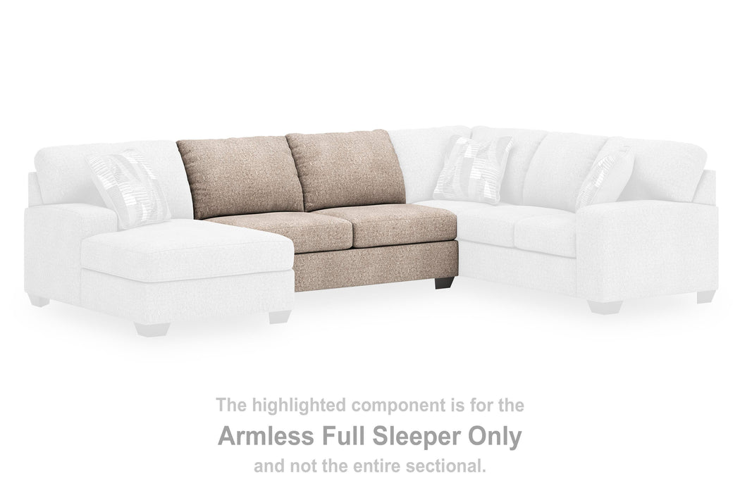 Newellen Sleeper Sectional with Chaise - Carl's Furniture (Garden City, KS)