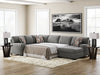 Clarington Sleeper Sectional with Chaise - Carl's Furniture (Garden City, KS)