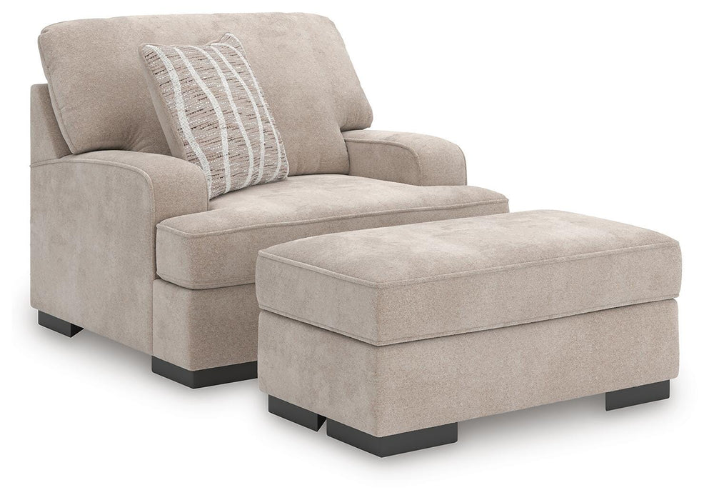 High Profile Chair & Ottoman Living Room Set - Carl's Furniture (Garden City, KS)