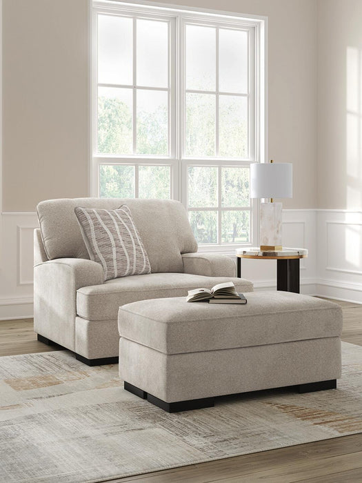 High Profile Chair & Ottoman Living Room Set - Carl's Furniture (Garden City, KS)