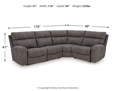 Next-Gen DuraPella Power Reclining Sectional - Carl's Furniture (Garden City, KS)