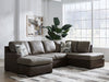 Castille Way Sleeper Sectional with Chaise - Carl's Furniture (Garden City, KS)