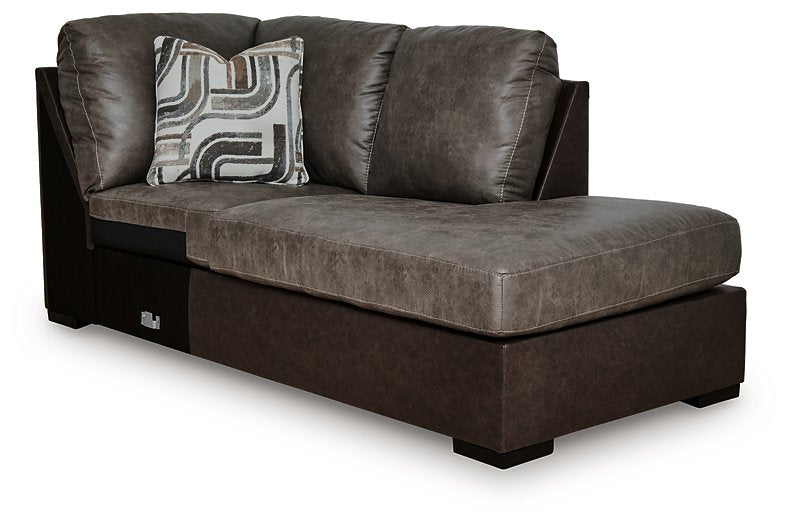 Castille Way Sleeper Sectional with Chaise - Carl's Furniture (Garden City, KS)