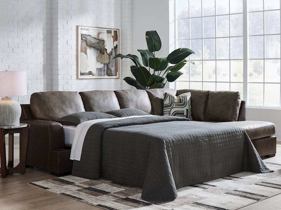 Castille Way Sleeper Sectional with Chaise - Carl's Furniture (Garden City, KS)