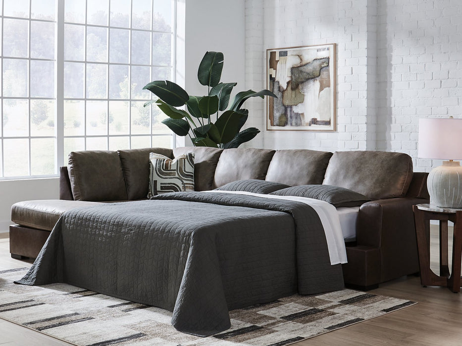 Castille Way Sleeper Sectional with Chaise - Carl's Furniture (Garden City, KS)