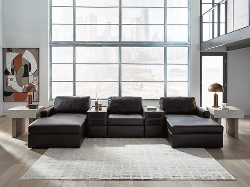 Modmax II Double Chaise Sectional with Audio Consoles - Carl's Furniture (Garden City, KS)
