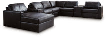 Modmax II Sectional with Chaise and Audio Consoles - Carl's Furniture (Garden City, KS)