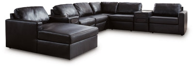 Modmax II Sectional with Chaise and Audio Consoles - Carl's Furniture (Garden City, KS)
