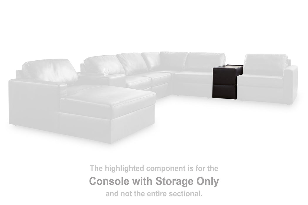 Modmax II Sectional with Chaise and Storage Consoles - Carl's Furniture (Garden City, KS)