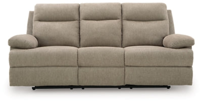 Side-Swipe Reclining Sofa with Drop Down Table - Carl's Furniture (Garden City, KS)