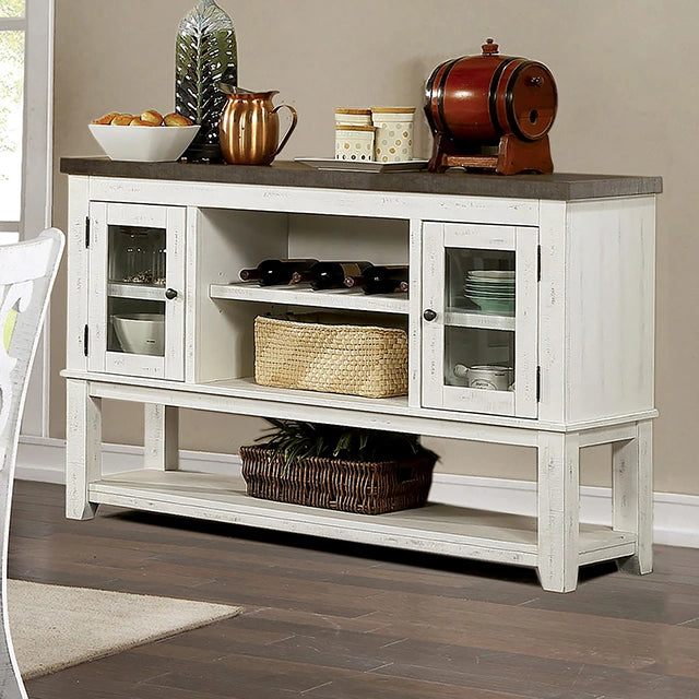 Auletta Transitional Round Dining Table