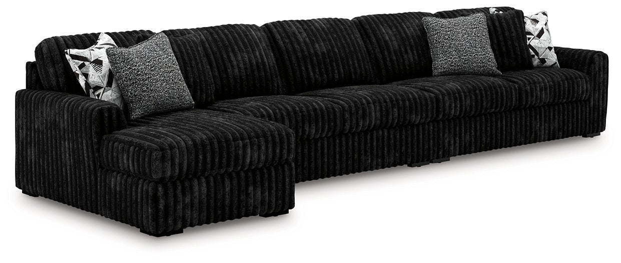 Midnight-Madness Sectional with Chaise - Carl's Furniture (Garden City, KS)