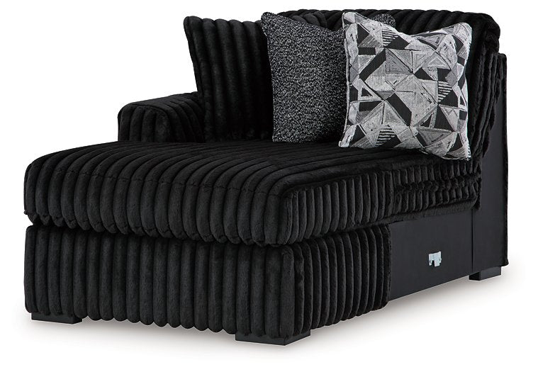Midnight-Madness Sectional with Chaise - Carl's Furniture (Garden City, KS)
