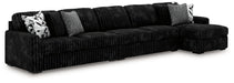 Midnight-Madness Sectional with Chaise - Carl's Furniture (Garden City, KS)