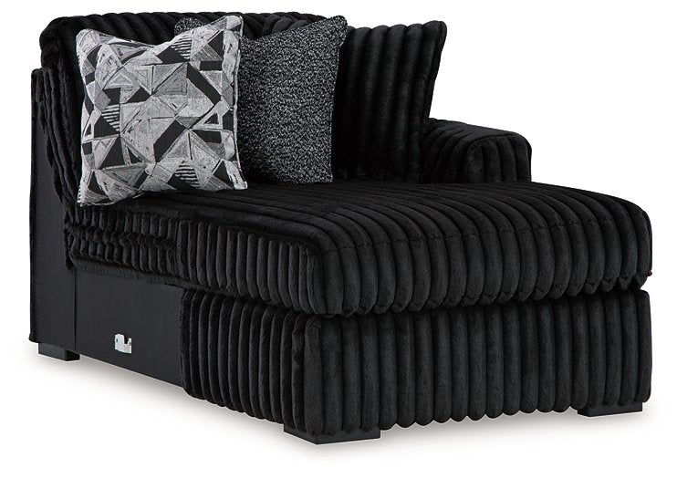Midnight-Madness Sectional with Chaise - Carl's Furniture (Garden City, KS)