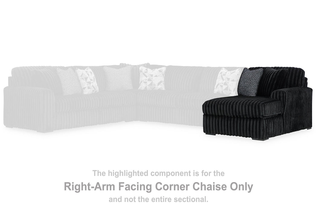 Midnight-Madness Sectional with Chaise - Carl's Furniture (Garden City, KS)