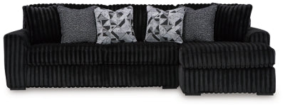 Midnight-Madness Sectional Sofa with Chaise - Carl's Furniture (Garden City, KS)