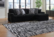 Midnight-Madness Sectional Sofa with Chaise - Carl's Furniture (Garden City, KS)