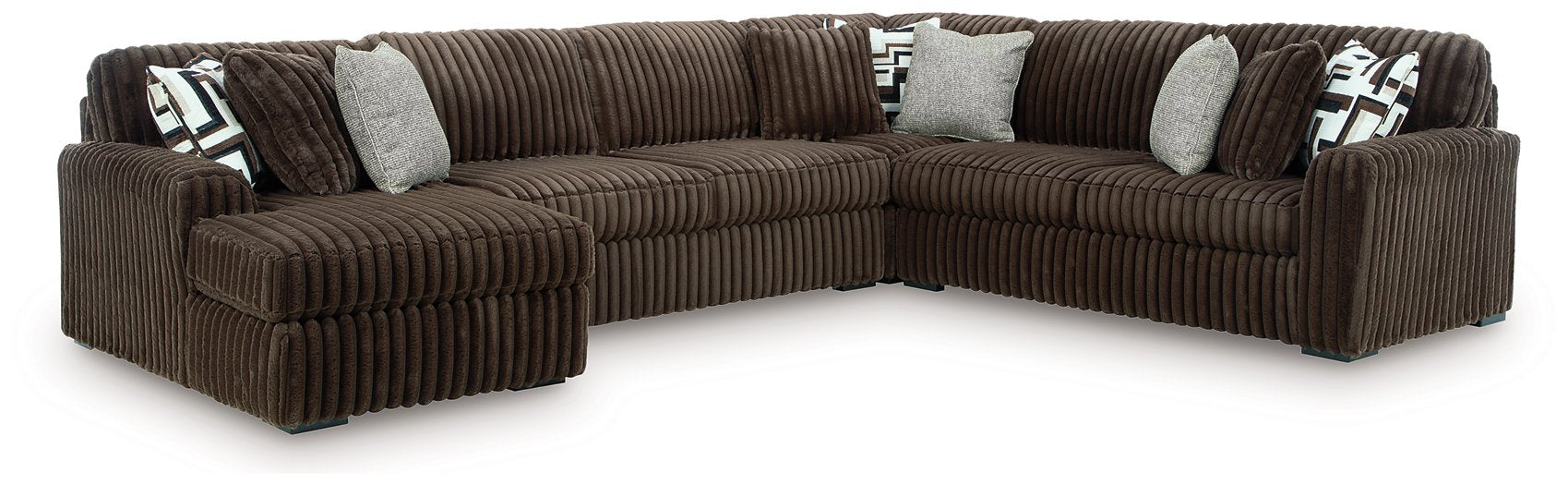 Midnight-Madness Sectional with Chaise - Carl's Furniture (Garden City, KS)
