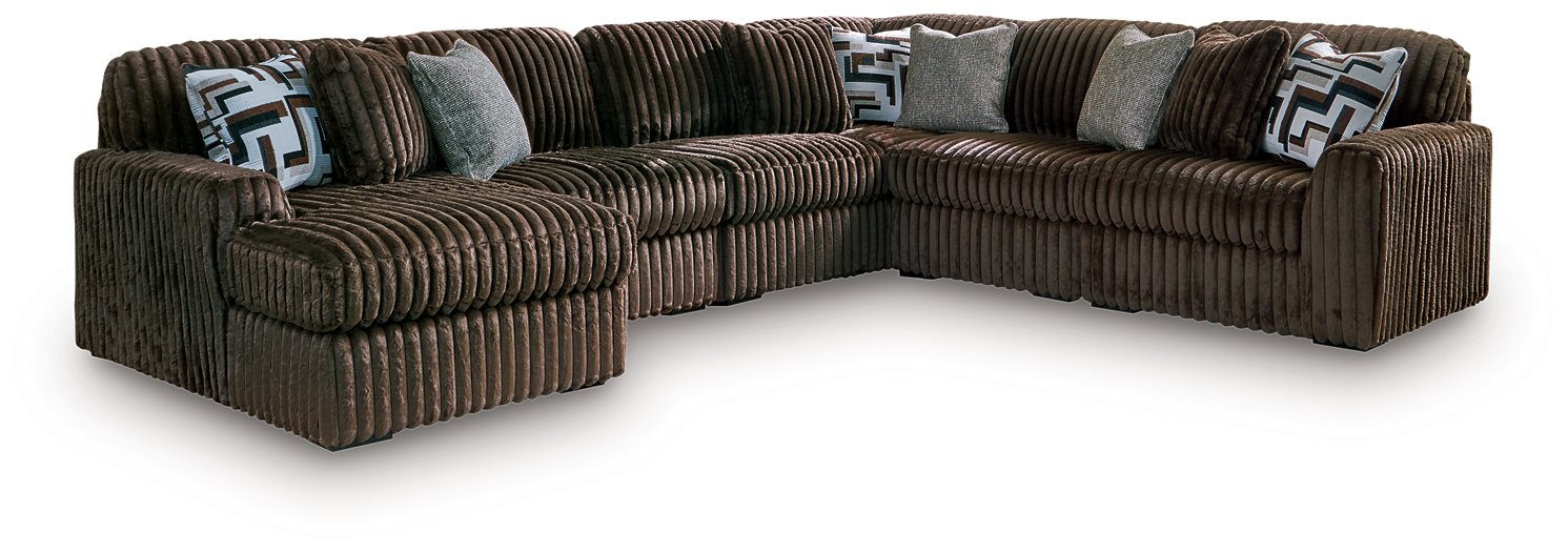 Midnight-Madness Sectional with Chaise - Carl's Furniture (Garden City, KS)
