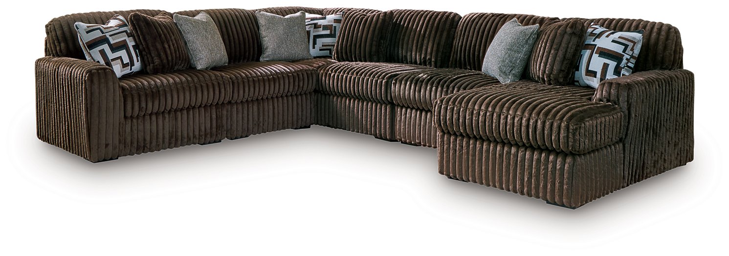 Midnight-Madness Sectional with Chaise - Carl's Furniture (Garden City, KS)