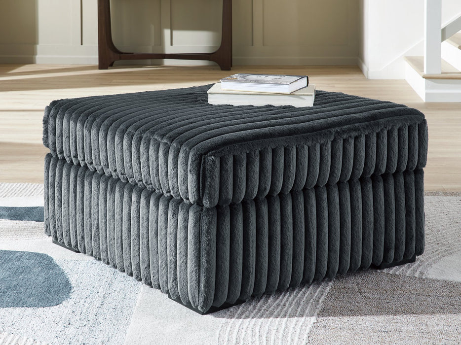 Midnight-Madness Oversized Accent Ottoman - Carl's Furniture (Garden City, KS)