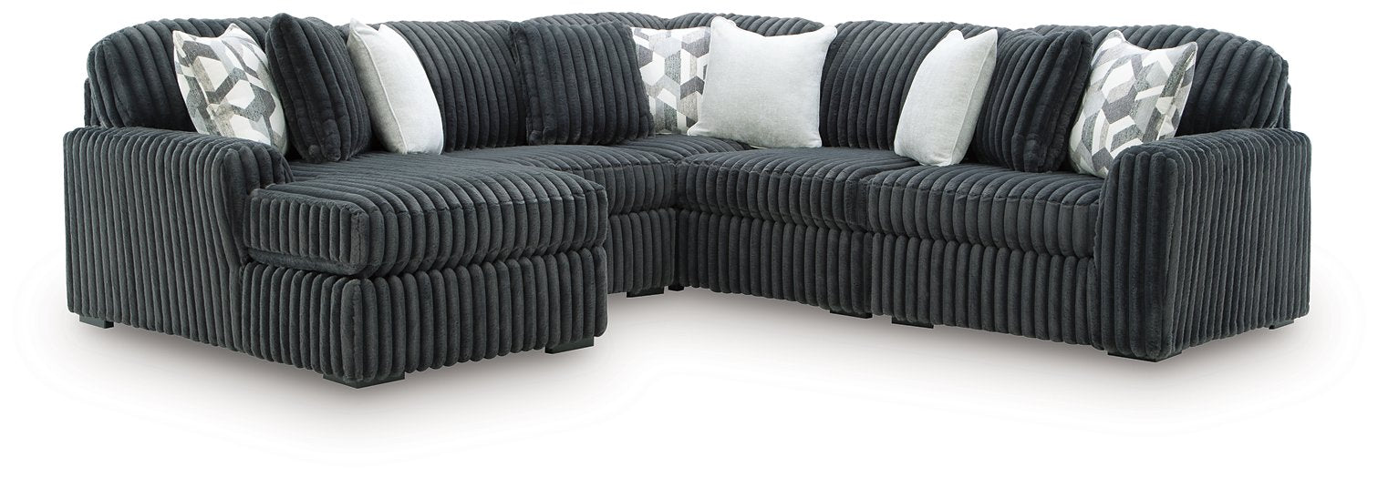 Midnight-Madness Sectional with Chaise - Carl's Furniture (Garden City, KS)