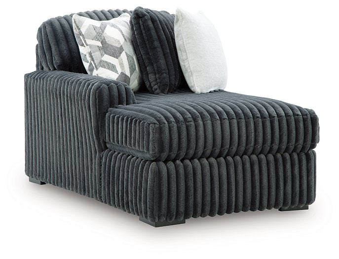 Midnight-Madness Double Chaise 3-Piece Sectional - Carl's Furniture (Garden City, KS)