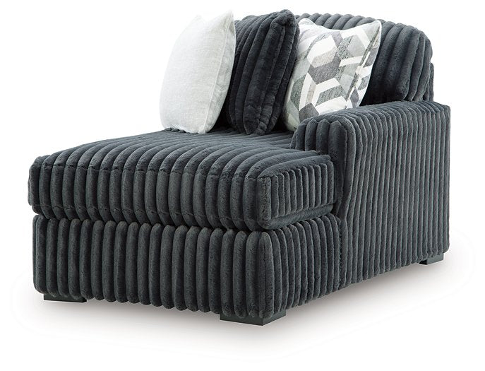 Midnight-Madness Double Chaise 3-Piece Sectional - Carl's Furniture (Garden City, KS)
