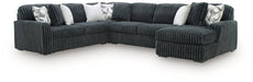 Midnight-Madness Sectional with Chaise - Carl's Furniture (Garden City, KS)