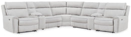 Social Pointe Reclining Sectional with Storage Consoles - Carl's Furniture (Garden City, KS)