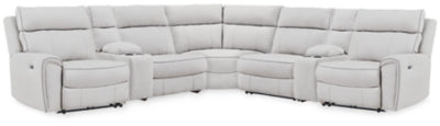 Social Pointe Reclining Sectional with Storage Consoles - Carl's Furniture (Garden City, KS)