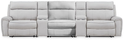 Social Pointe Reclining Sectional with Storage Consoles - Carl's Furniture (Garden City, KS)