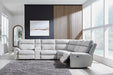 Social Pointe Reclining Sectional with Storage Consoles - Carl's Furniture (Garden City, KS)